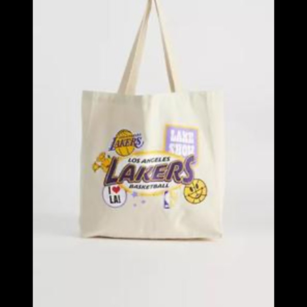 UO Mitchell & Ness LA Lakers Tote Bag NWT
